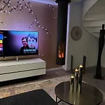 Penthouse am Südstrand - Kamin, Dachterrasse mit Meerblick und Gasgrill, Luxus-Design-Apartment, 2 Minuten zum Strand