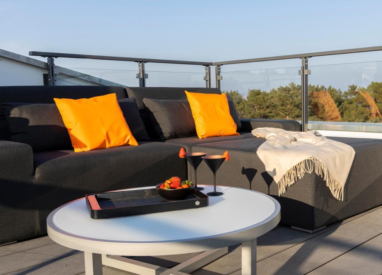 Penthouse Am Südstrand - Kamin, Dachterrasse Mit Meerblick Und Gasgrill, Luxus-design-apartment, 2 Minuten Zum Apartment *