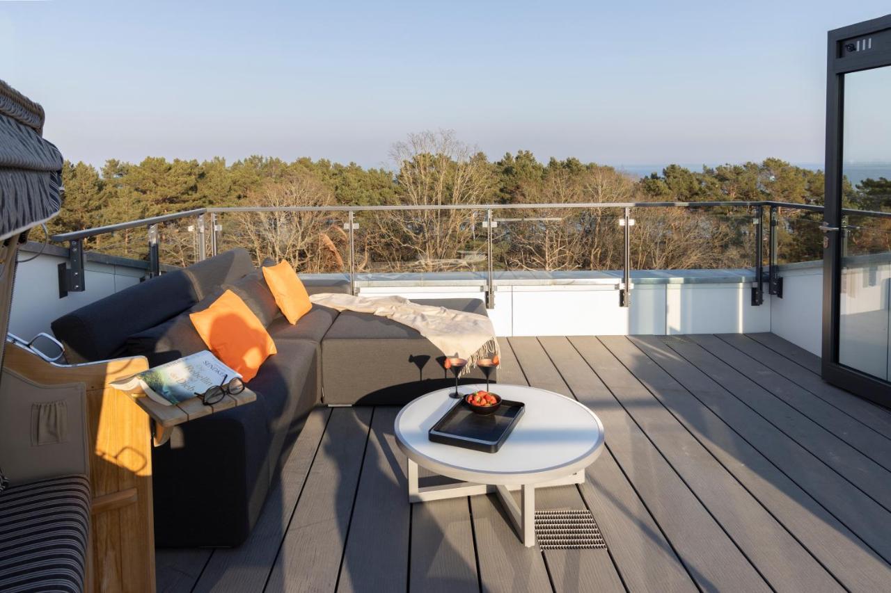 Penthouse Am Südstrand - Kamin, Dachterrasse Mit Meerblick Und Gasgrill, Luxus-design-apartment, 2 Minuten Zum